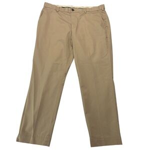 Brooks Brothers Mens Khaki Chino Dress Pants Trousers 38X30 Comfort Casual